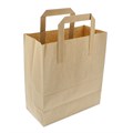 BROWN KRAFT PAPER BAG WITH PAPER HANDLES 7x11x9